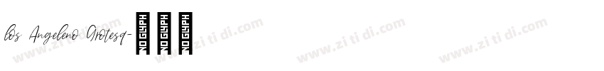 los Angeleno Grotesq字体转换